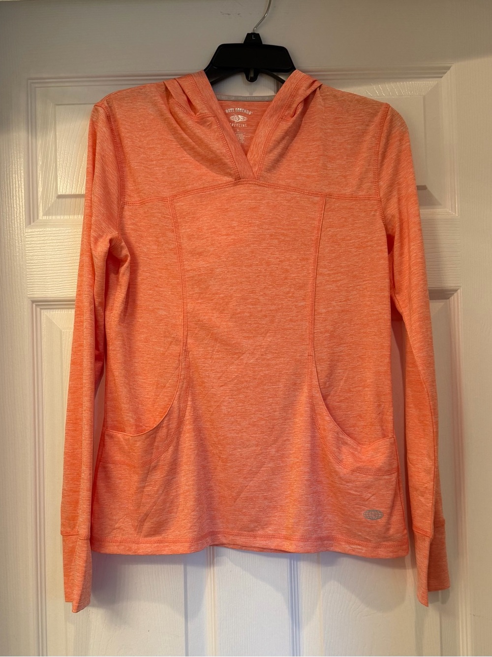 Reel Legends Heathered Orange Pullover Hoodie